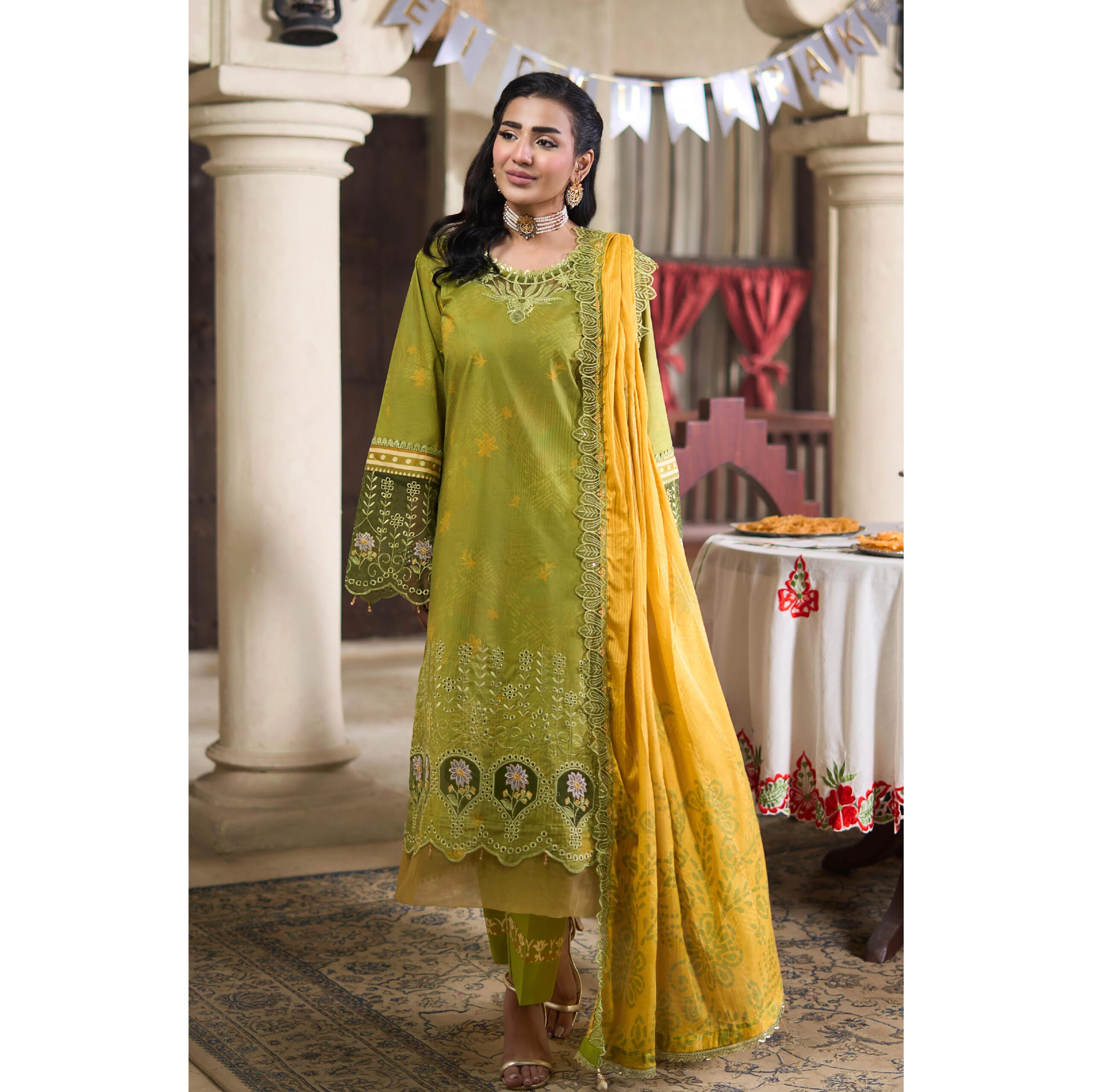 APPLIQUEKARI 3 Piece Unstitched Embroidered-09