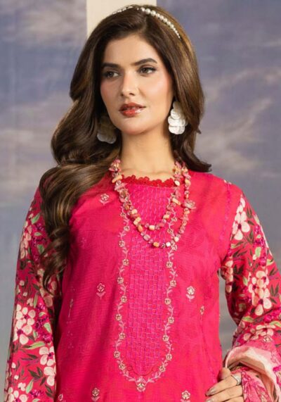 Bin Naeem Bana Dora 3PC – Applic Cutwork Embroidered Eid Suit