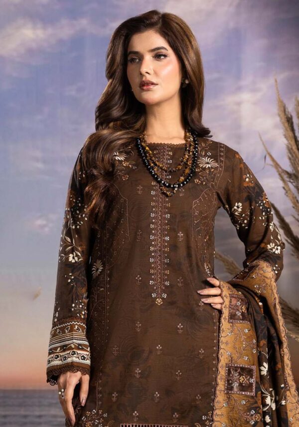 Bin Naeem Bana Dora 3PC – Applic Cutwork Embroidered Eid Suit