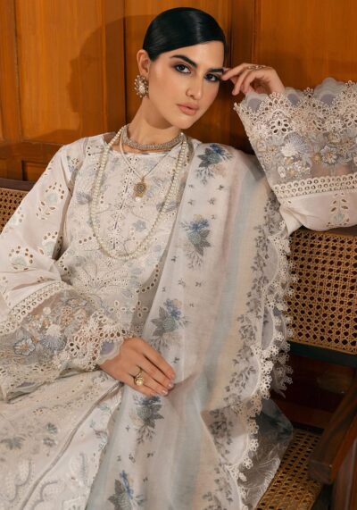 Baroque Luxury Lawn 3PC – Heavy Embroidered Chicken Kari Suit