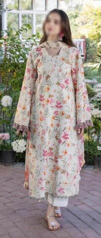 Crimson Hit Code 1066 Lawn 3PC – Embroidered Suit with Chiffon Dupatta