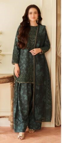 Mohagni 1065 Lawn 3PC – Embroidered Suit with Chiffon Dupatta