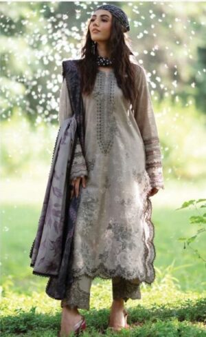 Iznik IPK-06 Lawn 3PC – Embroidered Printed Suit with Chiffon Dupatta
