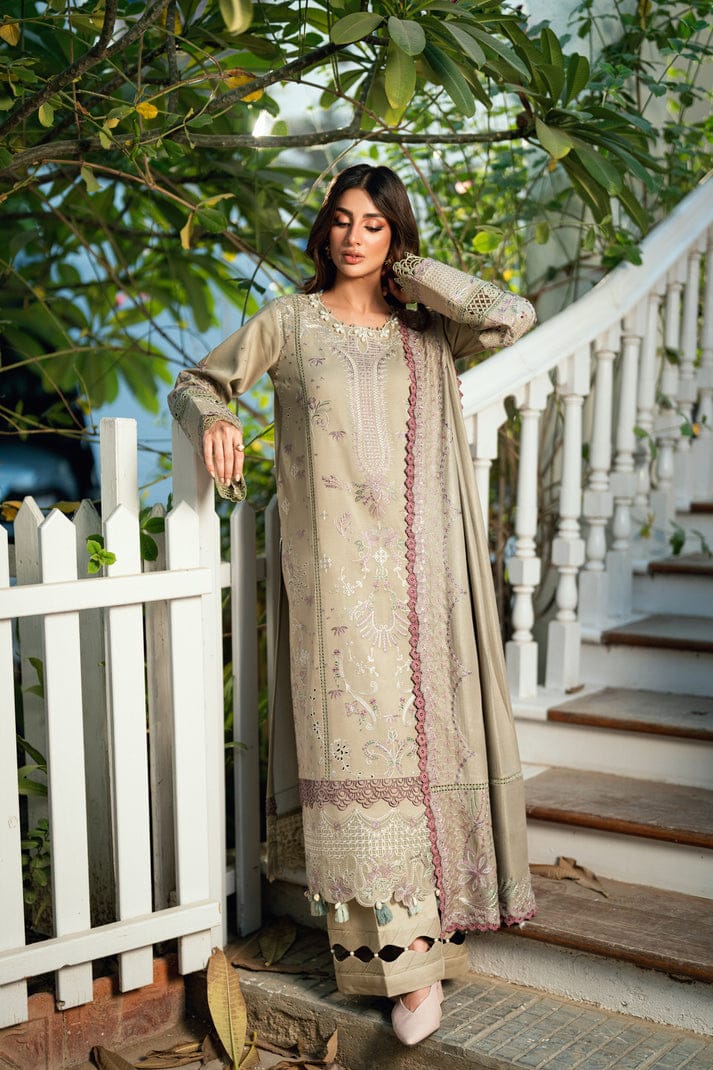 Luxury Embroidered Lawn Replica 3PC – Chiffon Dupatta