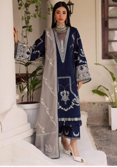 Aneelas 1044 Lawn 3PC – Embroidered Suit with Chiffon Dupatta (Restock)