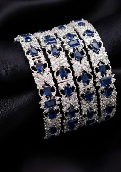 Casting Bangles Set for Women Silver & Golden Polish | Premium Design