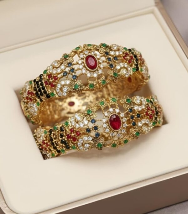 Noratan Two-Piece Bangles – Elegant Traditional Bridal Jewelry