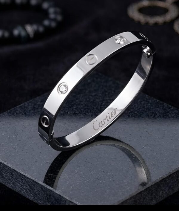 Cartier Stone Bangle – Premium Stainless Steel Elegant Bracelet for Women