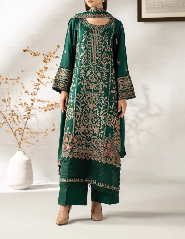 Embroidered Lawn & Chiffon Suit – MARIA B