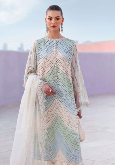 Swiss Lawn & Silk Embroidered Suit – MARIA B