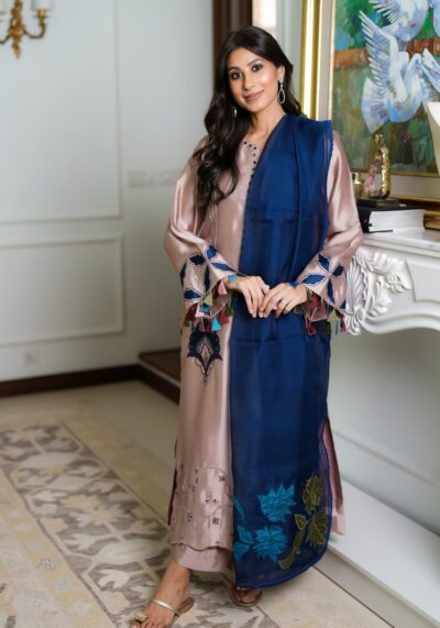 Silk Embroidered Unstitched Suit – Fiza Naeem
