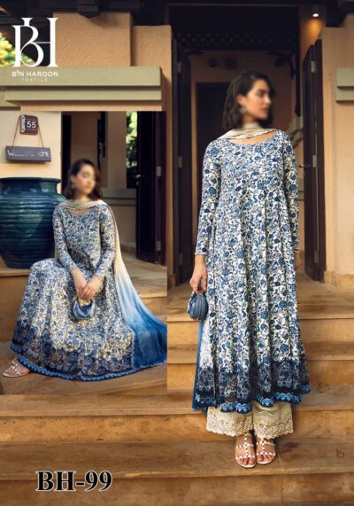 Embroidered Lawn 3-Piece Suit – Faiza Saqlain