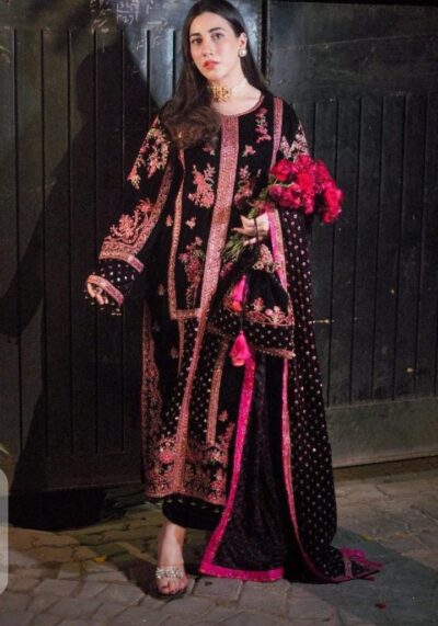 Luxury Cotton Embroidered Suit – Aneelas