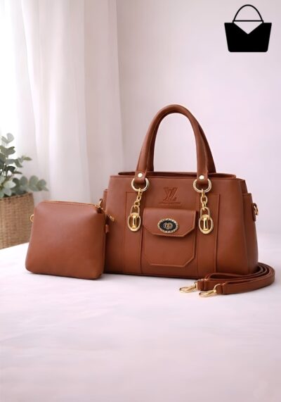 Premium Ladies Handbag with Pouch – Stylish & Spacious