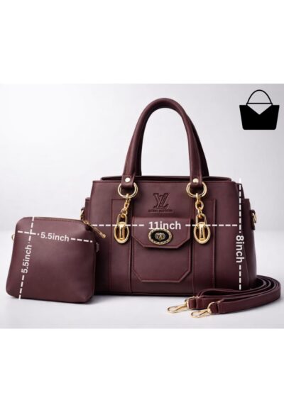 Elegant Women’s Handbag with Matching Pouch – Functional & Trendy