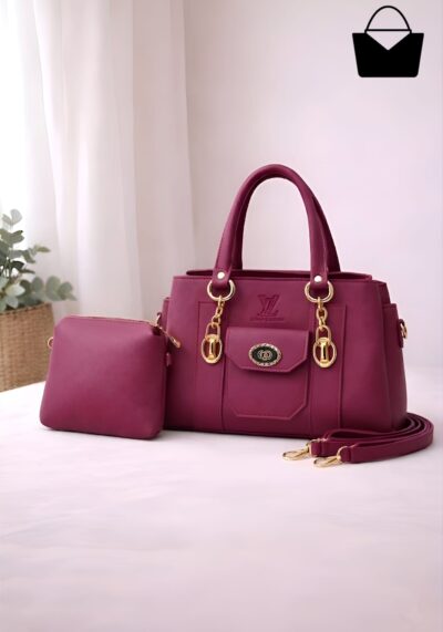 Modern Ladies Handbag with Pouch – Sleek & Versatile