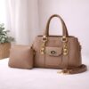 Stylish Premium Leather Shoulder Bag with Matching Pouch