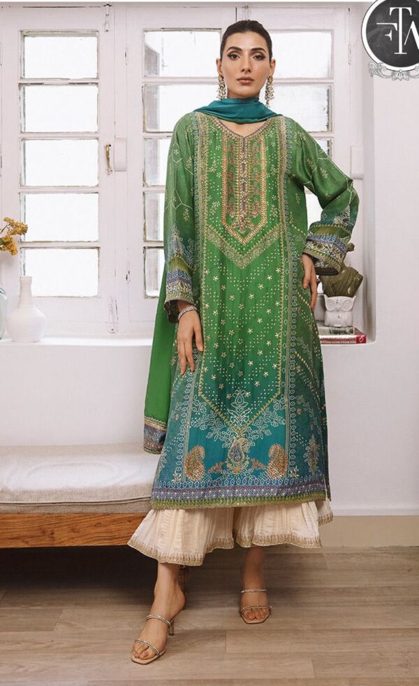 Farah Talib Aziz Chunri Digital Lawn 3 Piece Suit