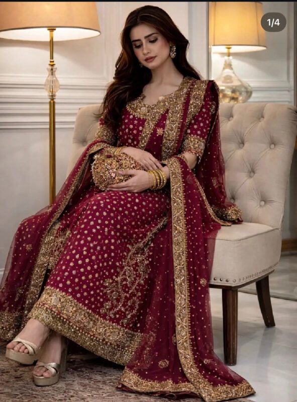 Haris Shakeel Addawork Formal Wedding Collection  Aisha Magenta