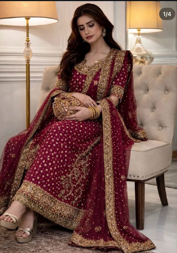 Haris Shakeel Addawork Formal Wedding Collection  Aisha Magenta