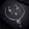 Zivara Dual Polish AD Necklace Set  Elegant Designer Jewelry