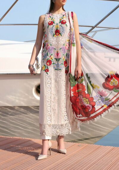 MARIA B Lawn with Digital Silk Dupatta  2026 Collection (Design Code: 5444)