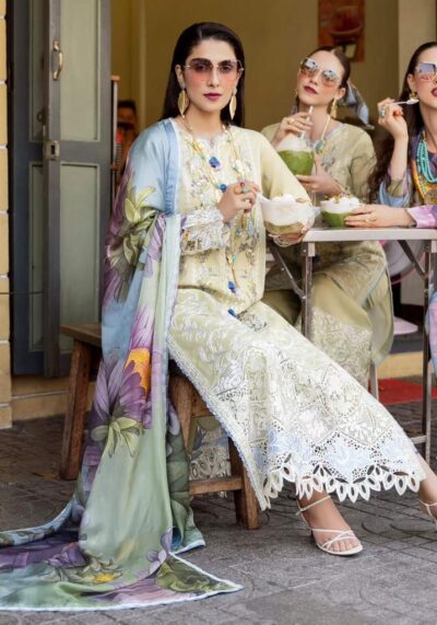 MUSHQ Luxury Lawn Collection 2026  Premium Embroidered Lawn Suit