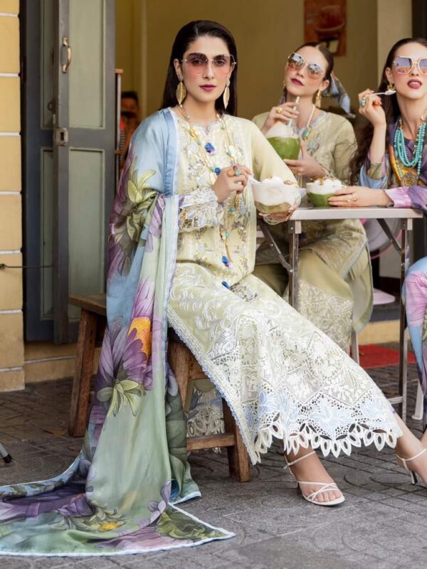 MUSHQ Luxury Lawn Collection 2026  Premium Embroidered Lawn Suit