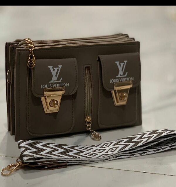 LV 2 Pocket Side Crossbody Bag  Trendy & Practical