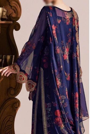 CHIFFON PALLU DUPATTA  Premium Lawn 3PC 2026