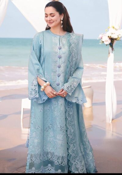 Premium Embroidered Lawn 3 Piece Suit Ready to Wear | Lawn Collection 2026