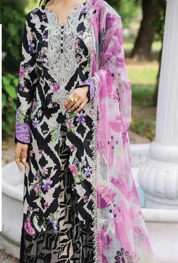 Printed Lawn 3 Piece Suit with Chiffon Dupatta  Summer Collection 2026