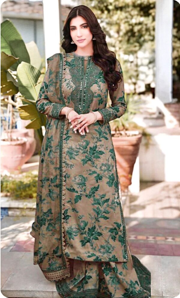 Printed Lawn 3 Piece Suit with Chiffon Dupatta  Summer Collection 2026