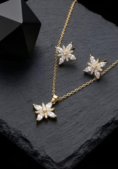 Zivara Glow Locket Set – Stylish Elegant Jewelry