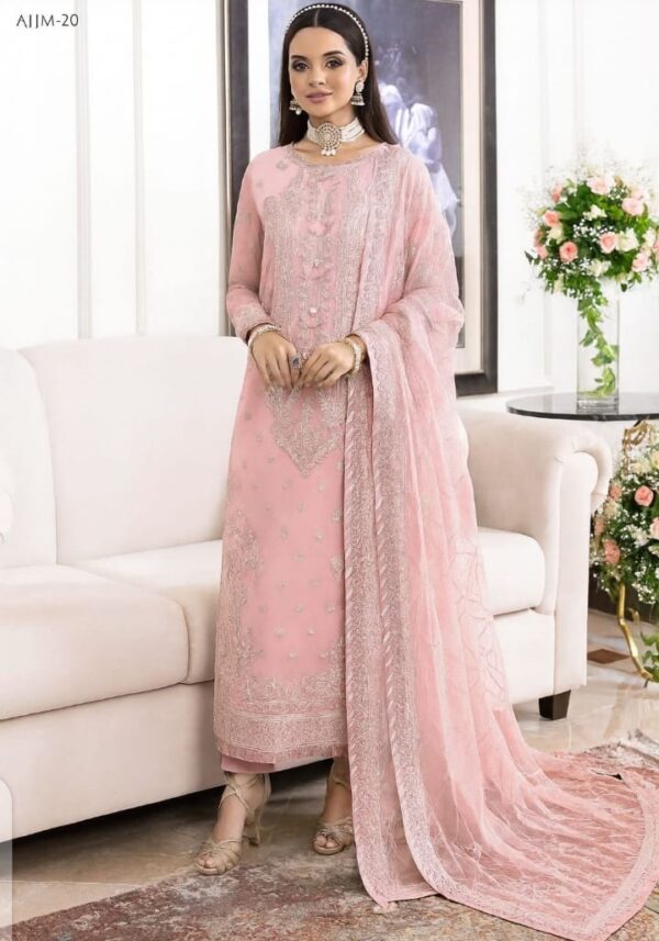 Asim Jofa Unstitched Replica 3 Piece Suit on Sale  Chiffon Sequence Work Dress  Get a premium designerinspired look with this Asim Jofa unstitched replica suit, now a