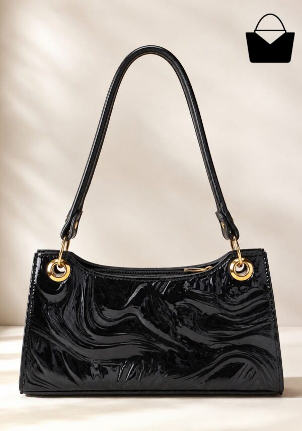 Marble Design Shoulder Purse  Classy Style for Everyday Elegance