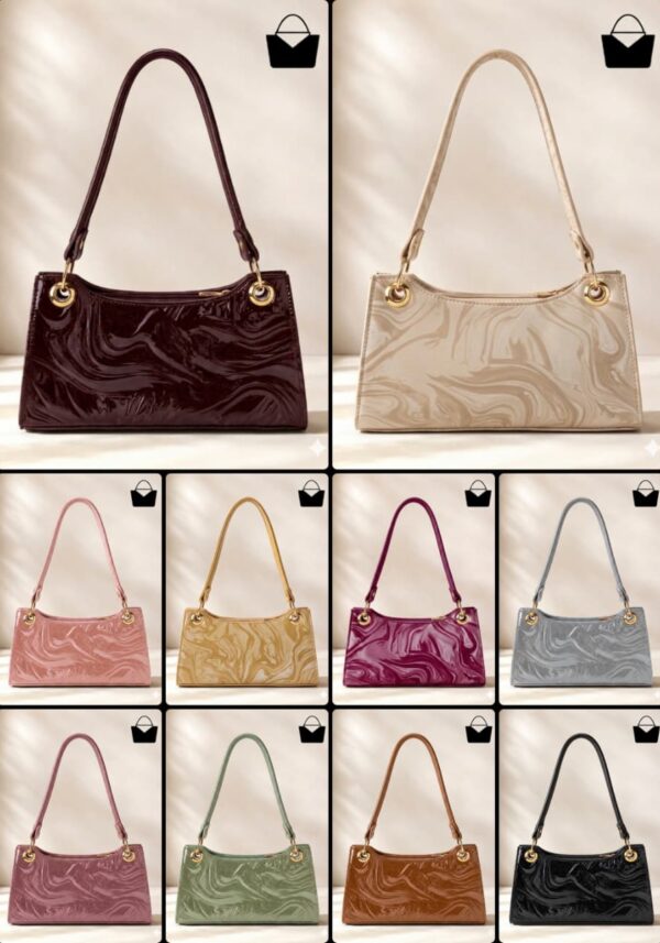 Marble Design Shoulder Purse  Classy Style for Everyday Elegance