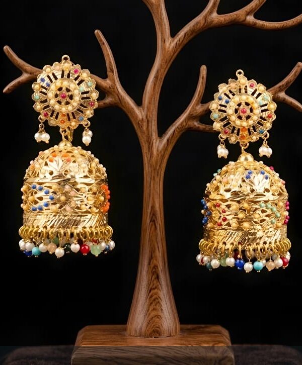 Hyderabadi Style Jhumki  Traditional Charm in Every Detail