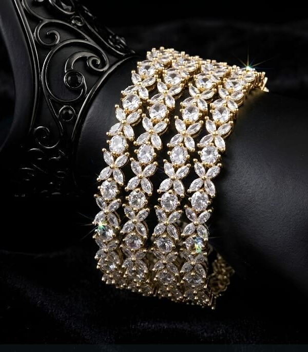 Premium AD Bangle Collection  Luxury Sparkle for Every Occasion