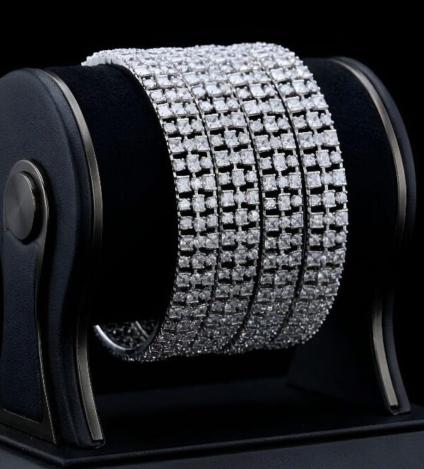 Classic American Diamond Bangles  Elegant Wedding & Festive Jewelry