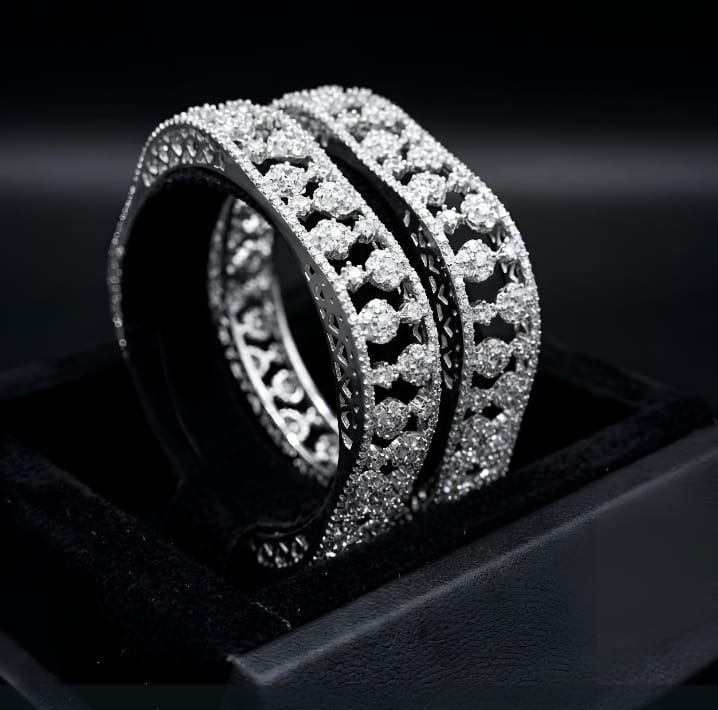 Luxury AD Bangles Premium American Diamond Jewelry
