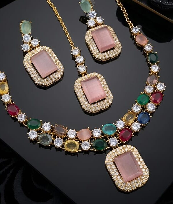 Radiate Elegance with Zivara Spectrum Casting Necklace Set