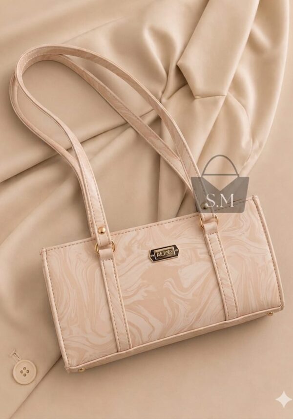 Premium Marble Style Leather Handbag