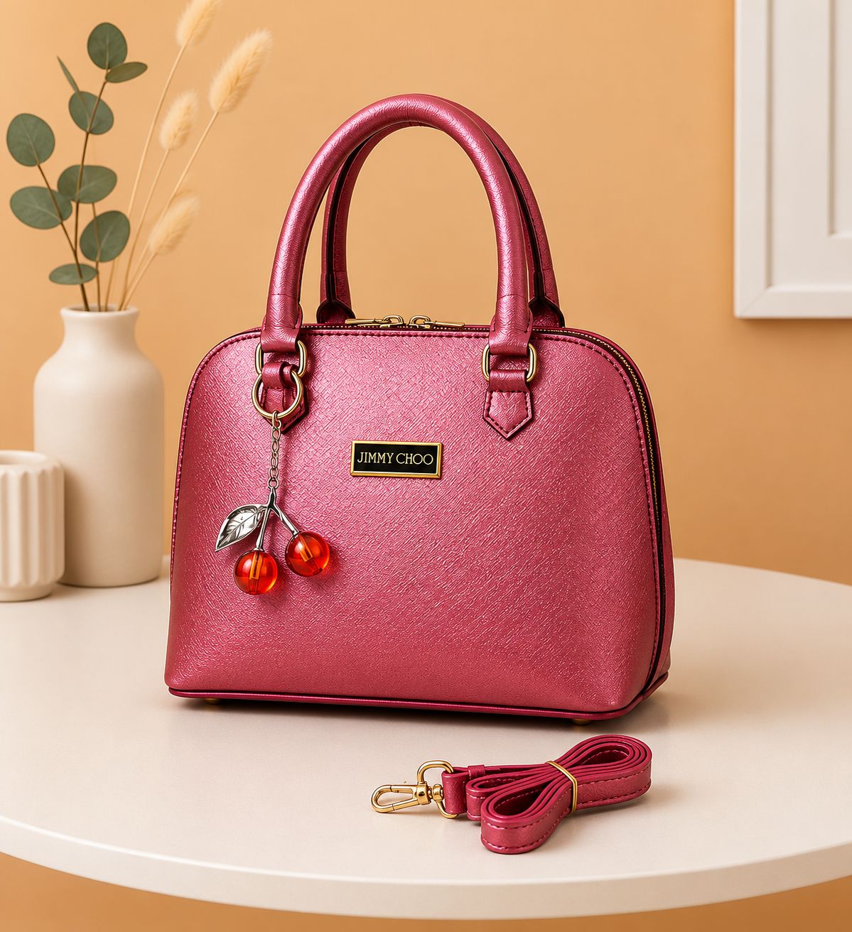 Cherry Keychain Bag Stylish, Spacious & Perfect for Everyday Use - Image 7