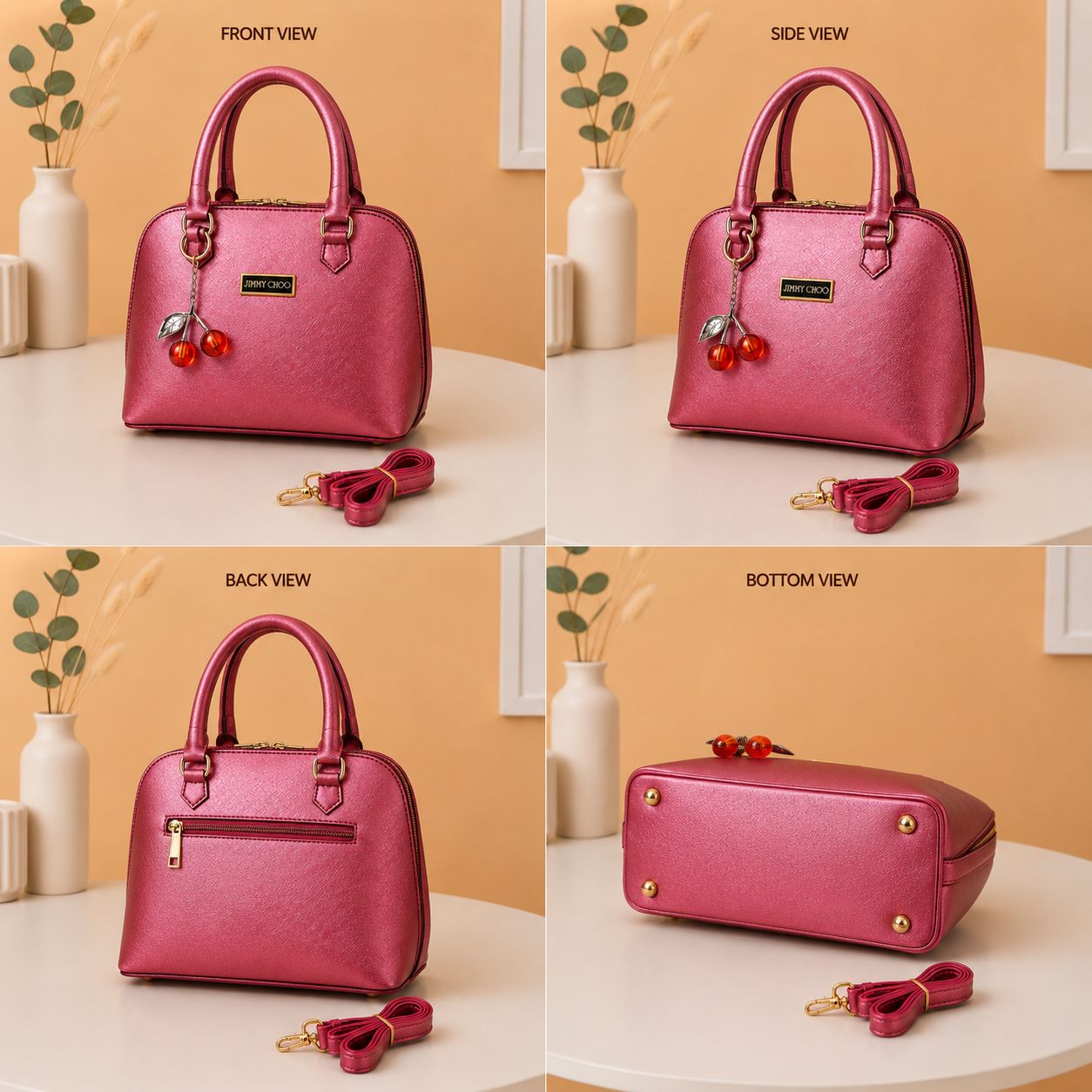 Cherry Keychain Bag Stylish, Spacious & Perfect for Everyday Use - Image 2