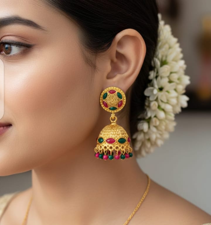 Indian-Style Jhumki Collection Timeless Ethnic Elegance - Image 2