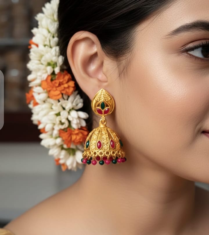 Indian-Style Jhumki Collection Timeless Ethnic Elegance - Image 3