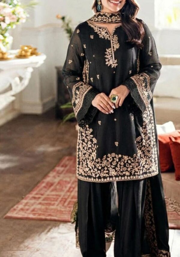Original Farshi Shalwar  Premium Embroidered 3 Piece Suit