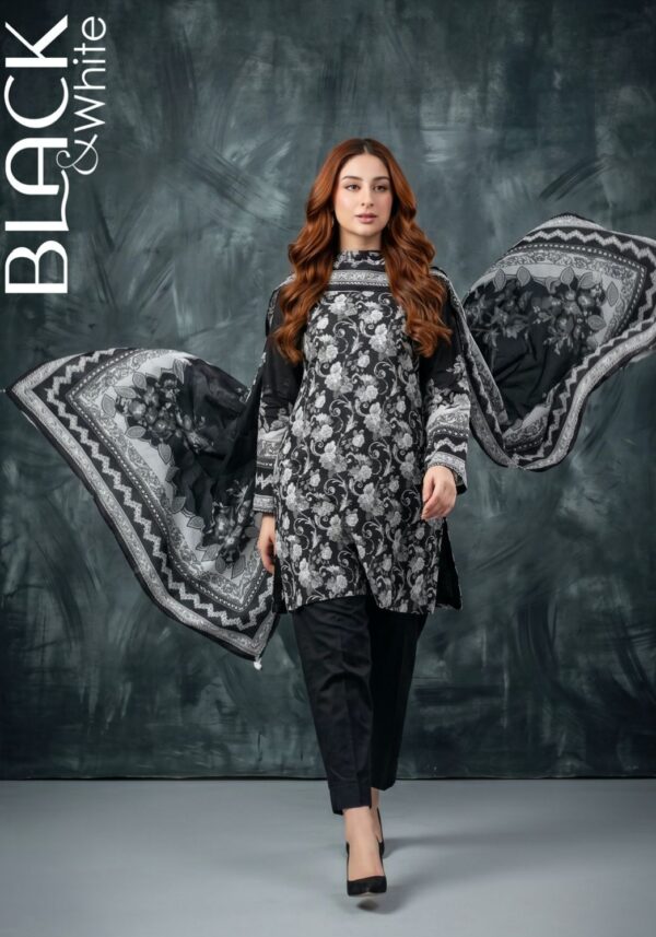 BLACK & WHITE DIGITAL PRINTED LAWN COLLECTION VOL. 3  2026 By Regalia Textile
