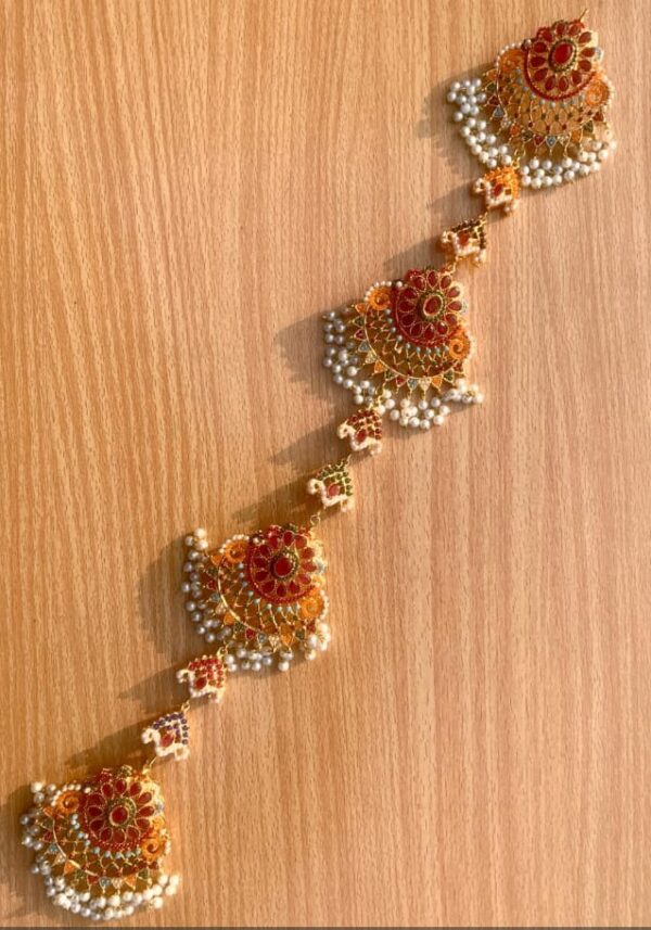 Royal Nauratan Paranda  Traditional Bridal Hair Accessory